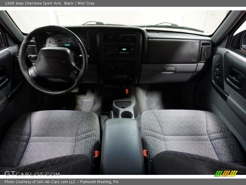 Black / Mist Gray 1998 Jeep Cherokee Sport 4x4
