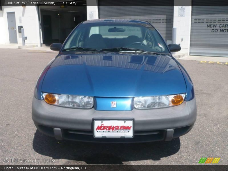 Blue / Gray 2000 Saturn S Series SL Sedan