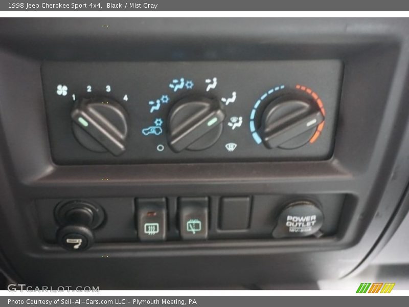 Black / Mist Gray 1998 Jeep Cherokee Sport 4x4