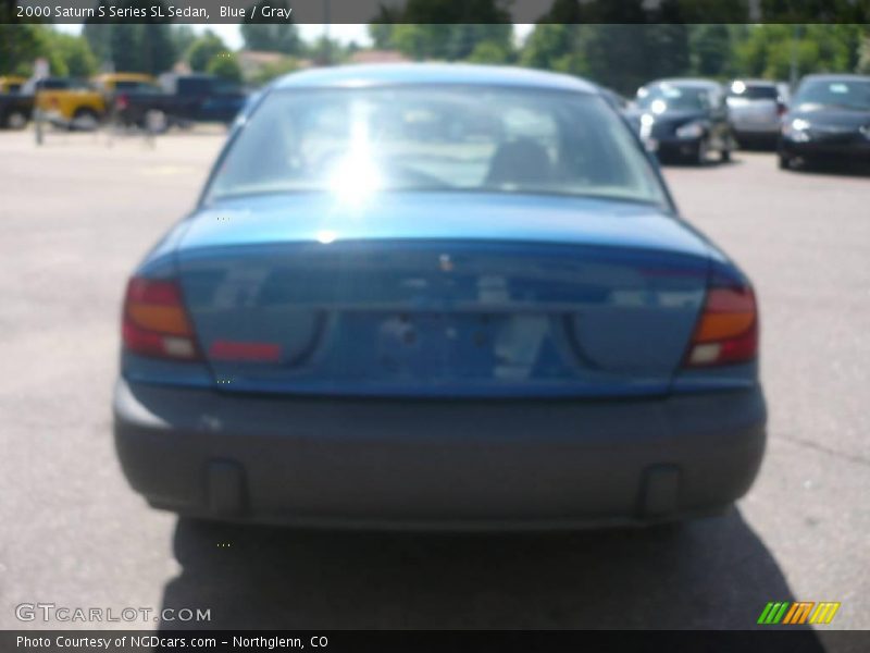Blue / Gray 2000 Saturn S Series SL Sedan