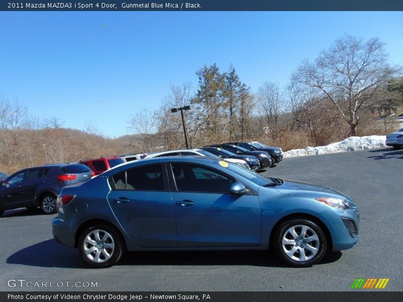 Gunmetal Blue Mica / Black 2011 Mazda MAZDA3 i Sport 4 Door