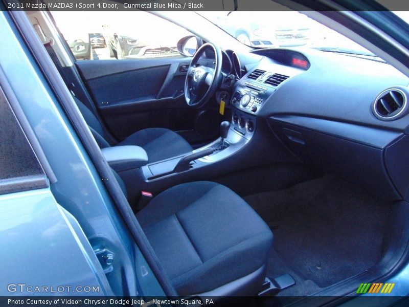 Gunmetal Blue Mica / Black 2011 Mazda MAZDA3 i Sport 4 Door