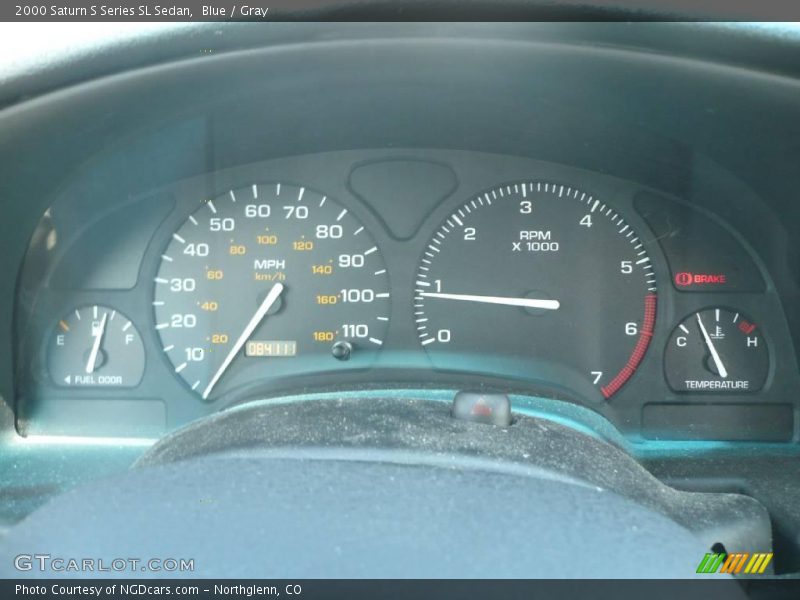 Blue / Gray 2000 Saturn S Series SL Sedan