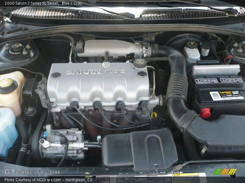 Blue / Gray 2000 Saturn S Series SL Sedan