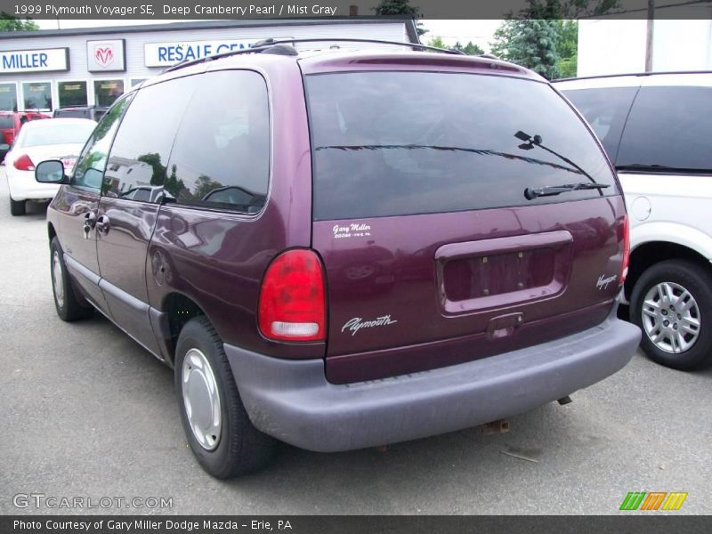 Deep Cranberry Pearl / Mist Gray 1999 Plymouth Voyager SE