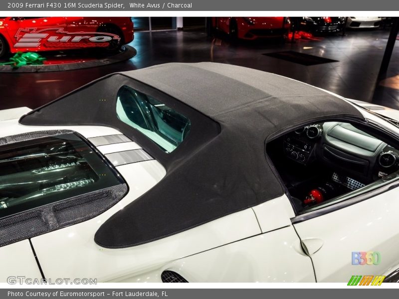 White Avus / Charcoal 2009 Ferrari F430 16M Scuderia Spider