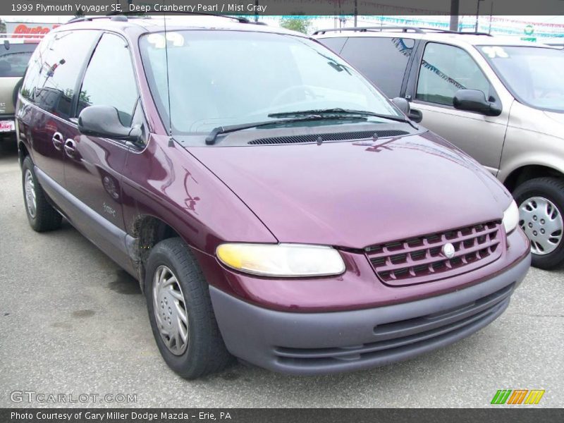 Deep Cranberry Pearl / Mist Gray 1999 Plymouth Voyager SE