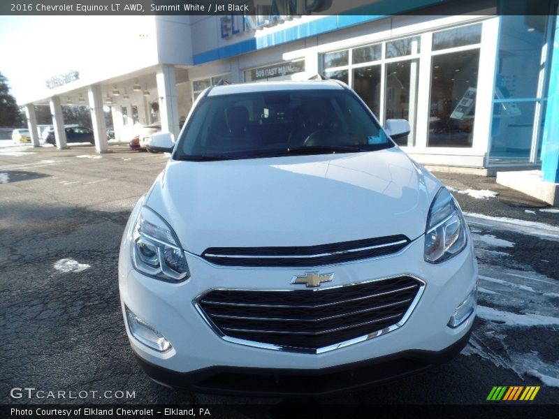 Summit White / Jet Black 2016 Chevrolet Equinox LT AWD