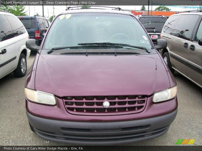 Deep Cranberry Pearl / Mist Gray 1999 Plymouth Voyager SE