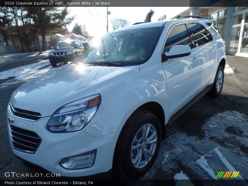 Summit White / Jet Black 2016 Chevrolet Equinox LT AWD