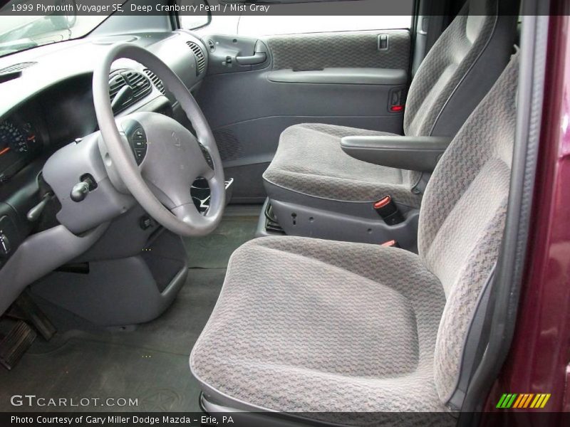 Deep Cranberry Pearl / Mist Gray 1999 Plymouth Voyager SE