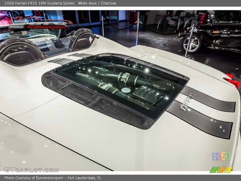 White Avus / Charcoal 2009 Ferrari F430 16M Scuderia Spider