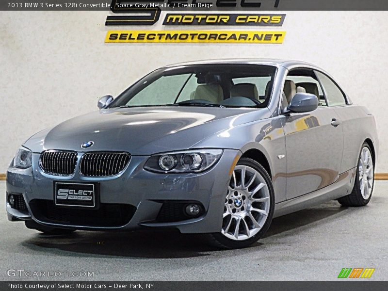 Space Gray Metallic / Cream Beige 2013 BMW 3 Series 328i Convertible