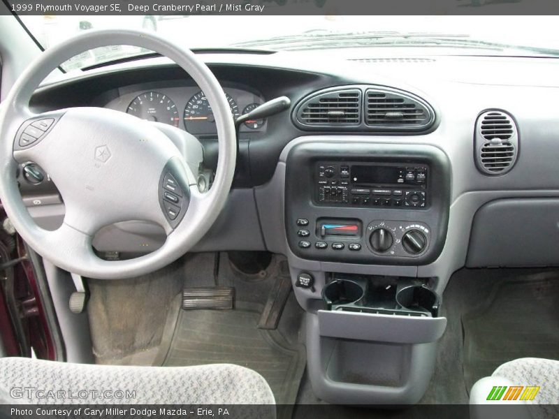 Deep Cranberry Pearl / Mist Gray 1999 Plymouth Voyager SE