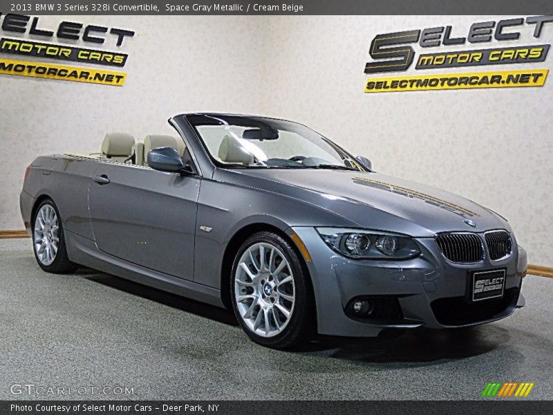 Space Gray Metallic / Cream Beige 2013 BMW 3 Series 328i Convertible