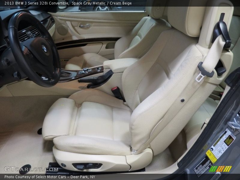 Space Gray Metallic / Cream Beige 2013 BMW 3 Series 328i Convertible