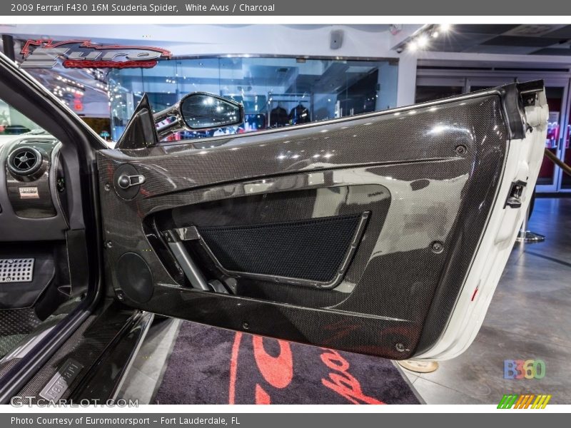 White Avus / Charcoal 2009 Ferrari F430 16M Scuderia Spider