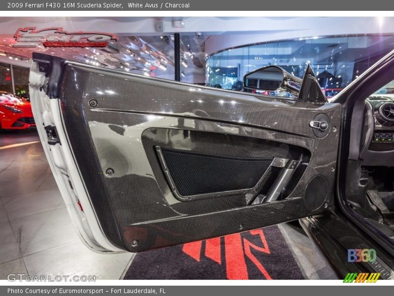 White Avus / Charcoal 2009 Ferrari F430 16M Scuderia Spider