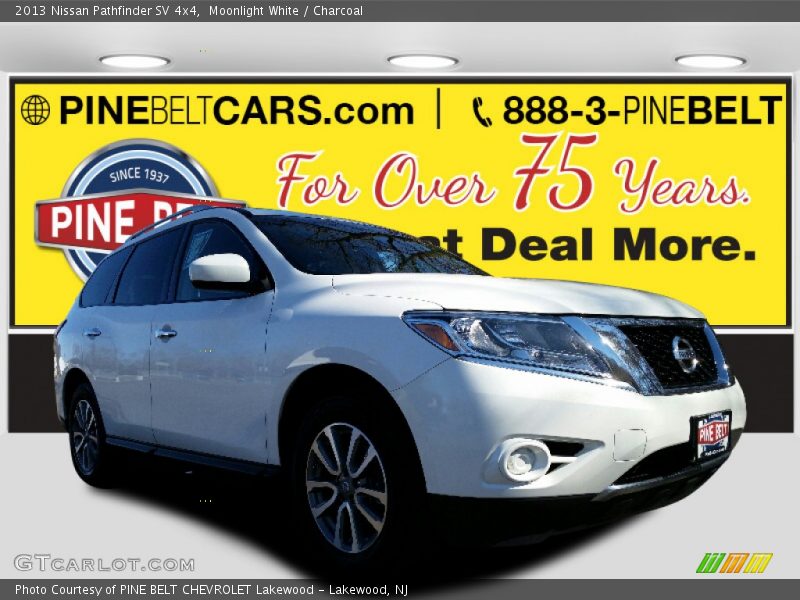 Moonlight White / Charcoal 2013 Nissan Pathfinder SV 4x4