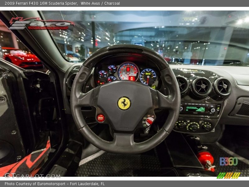White Avus / Charcoal 2009 Ferrari F430 16M Scuderia Spider