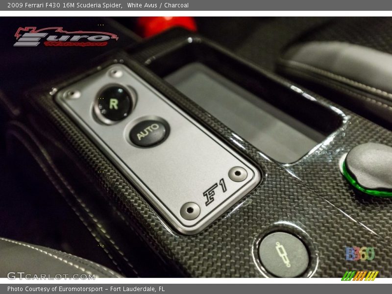 White Avus / Charcoal 2009 Ferrari F430 16M Scuderia Spider