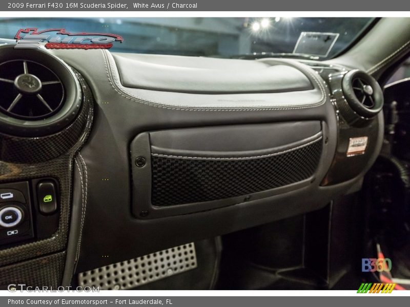 White Avus / Charcoal 2009 Ferrari F430 16M Scuderia Spider