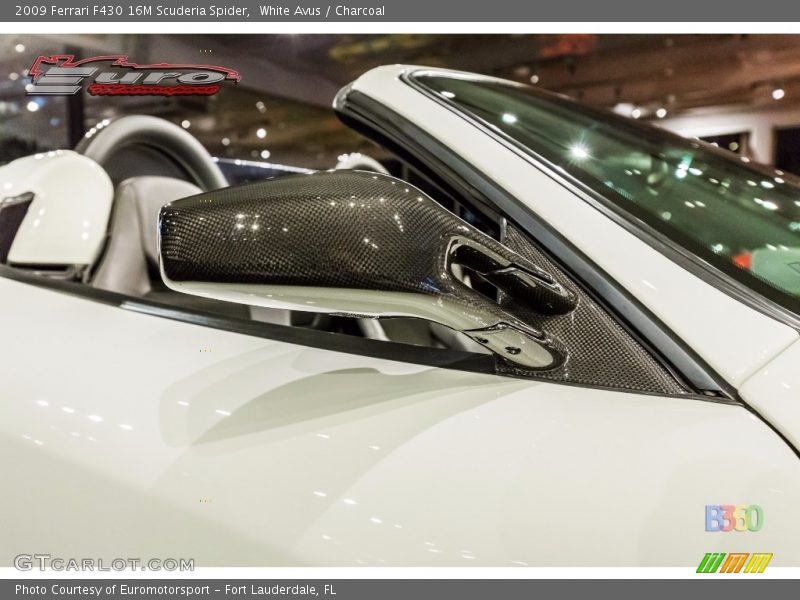 White Avus / Charcoal 2009 Ferrari F430 16M Scuderia Spider