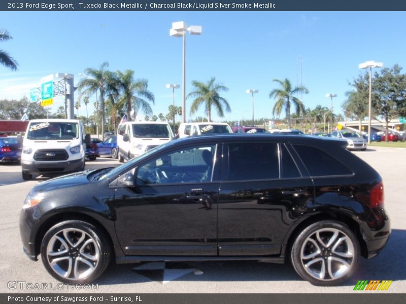Tuxedo Black Metallic / Charcoal Black/Liquid Silver Smoke Metallic 2013 Ford Edge Sport