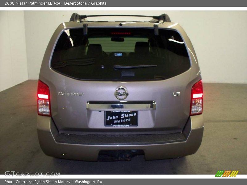 Desert Stone / Graphite 2008 Nissan Pathfinder LE 4x4