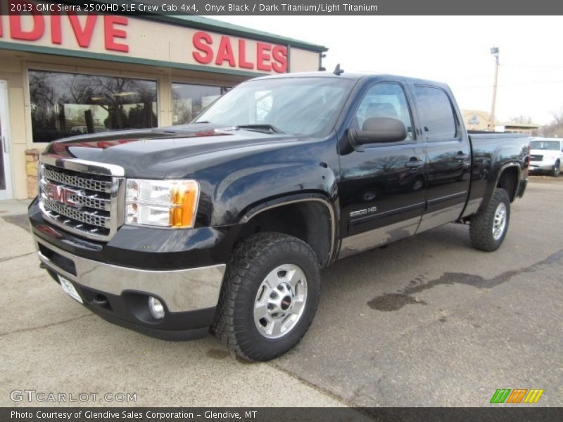 Onyx Black / Dark Titanium/Light Titanium 2013 GMC Sierra 2500HD SLE Crew Cab 4x4