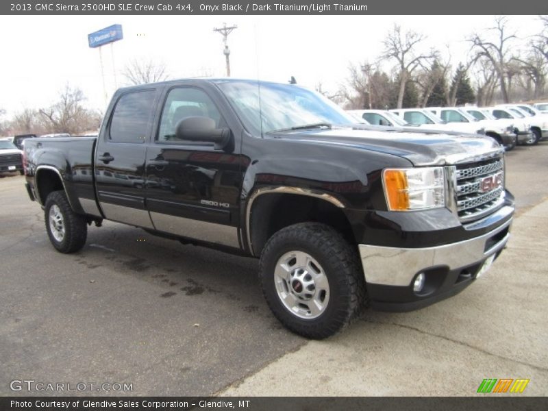 Onyx Black / Dark Titanium/Light Titanium 2013 GMC Sierra 2500HD SLE Crew Cab 4x4