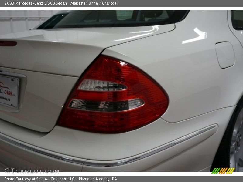 Alabaster White / Charcoal 2003 Mercedes-Benz E 500 Sedan