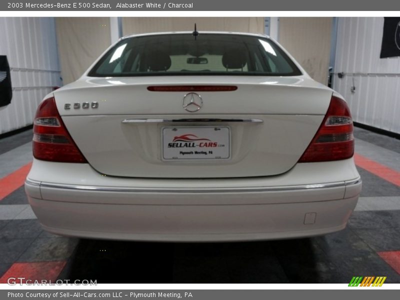 Alabaster White / Charcoal 2003 Mercedes-Benz E 500 Sedan