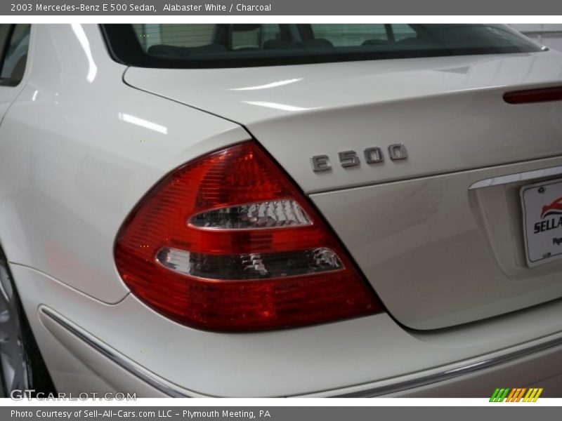 Alabaster White / Charcoal 2003 Mercedes-Benz E 500 Sedan