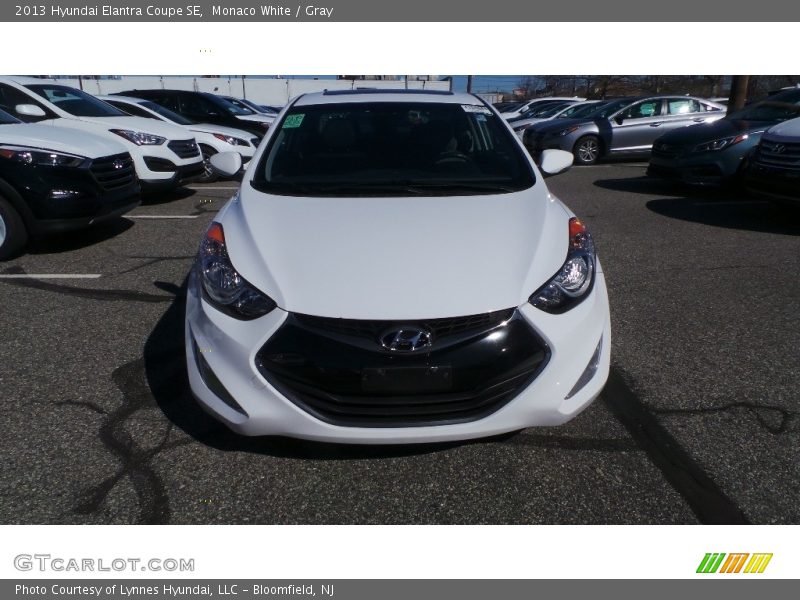 Monaco White / Gray 2013 Hyundai Elantra Coupe SE