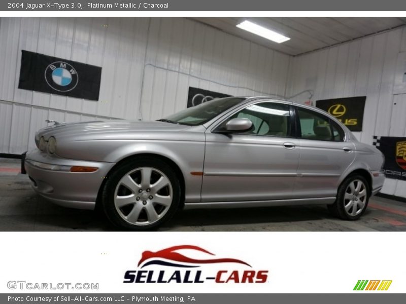 Platinum Metallic / Charcoal 2004 Jaguar X-Type 3.0