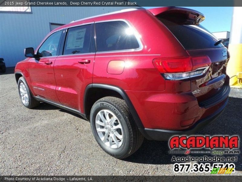 Deep Cherry Red Crystal Pearl / Black 2015 Jeep Grand Cherokee Laredo