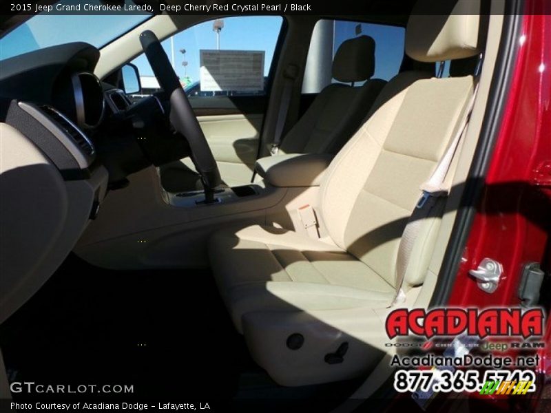Deep Cherry Red Crystal Pearl / Black 2015 Jeep Grand Cherokee Laredo