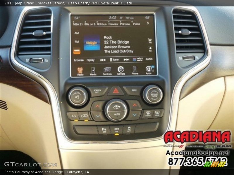 Deep Cherry Red Crystal Pearl / Black 2015 Jeep Grand Cherokee Laredo