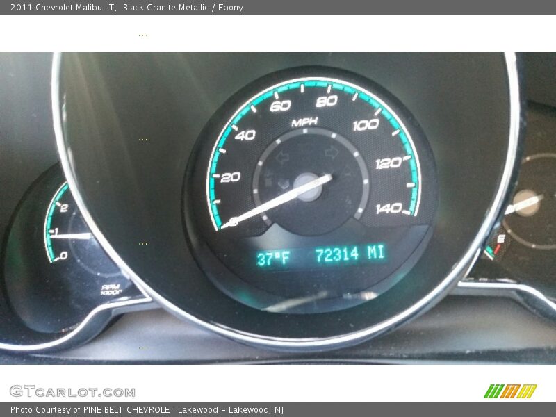 Black Granite Metallic / Ebony 2011 Chevrolet Malibu LT