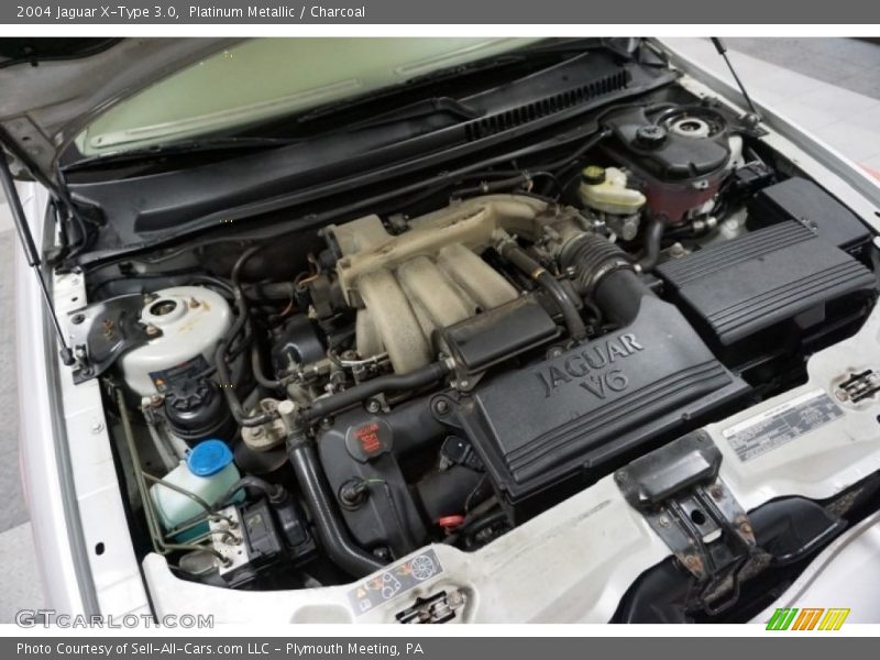 Platinum Metallic / Charcoal 2004 Jaguar X-Type 3.0