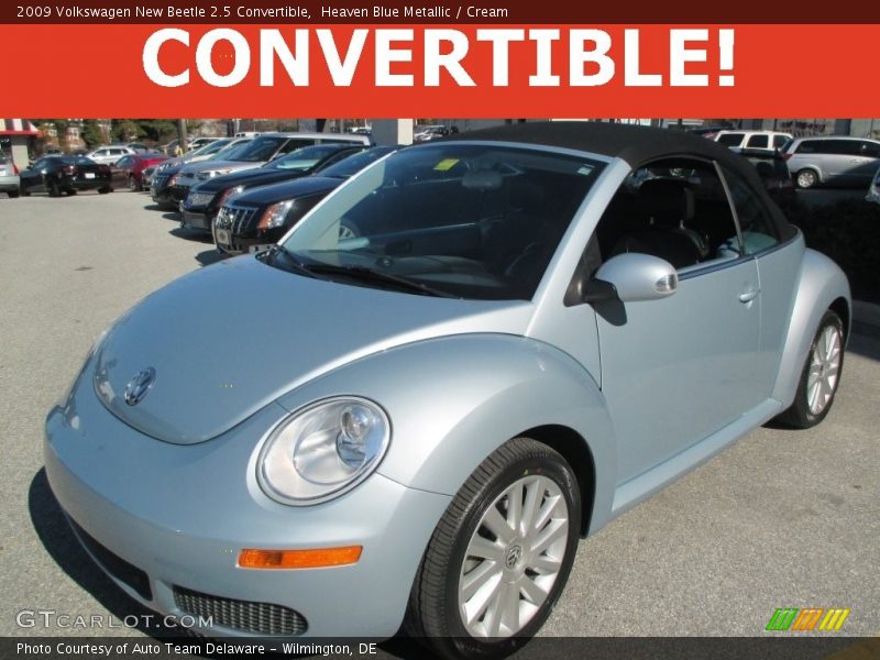 Heaven Blue Metallic / Cream 2009 Volkswagen New Beetle 2.5 Convertible