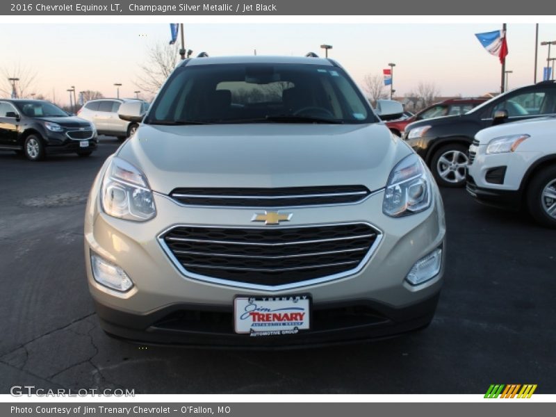 Champagne Silver Metallic / Jet Black 2016 Chevrolet Equinox LT