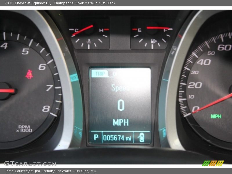 Champagne Silver Metallic / Jet Black 2016 Chevrolet Equinox LT