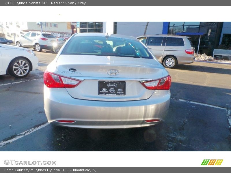 Radiant Silver / Gray 2012 Hyundai Sonata GLS
