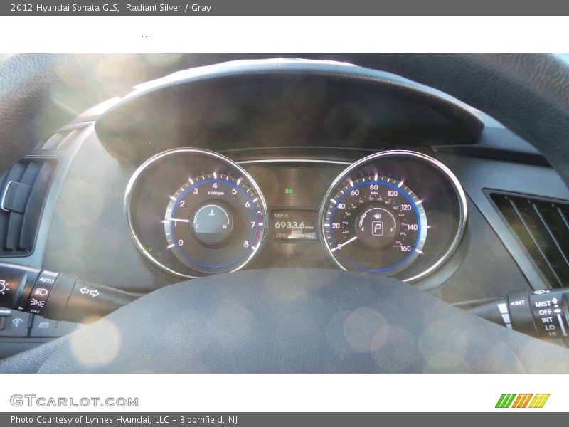 Radiant Silver / Gray 2012 Hyundai Sonata GLS