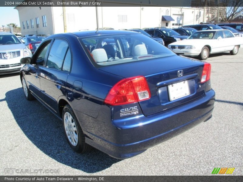 Eternal Blue Pearl / Gray 2004 Honda Civic LX Sedan