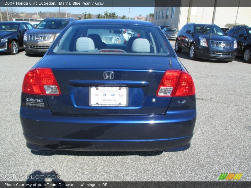 Eternal Blue Pearl / Gray 2004 Honda Civic LX Sedan
