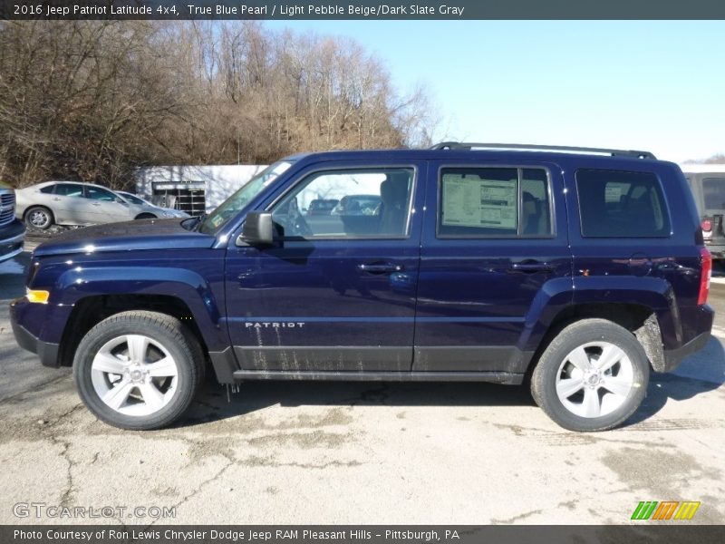 True Blue Pearl / Light Pebble Beige/Dark Slate Gray 2016 Jeep Patriot Latitude 4x4