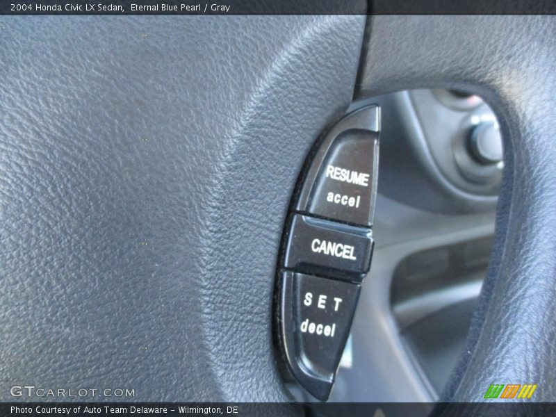 Eternal Blue Pearl / Gray 2004 Honda Civic LX Sedan